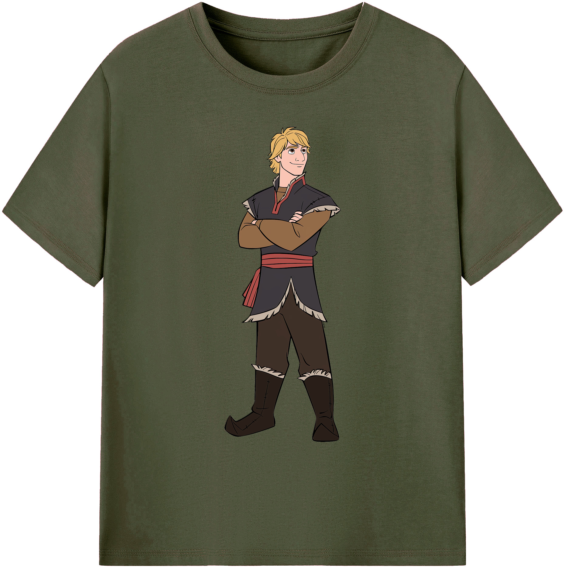 （画像用） アナと雪の女王 アンナ エルサ Frozen Anna Elsa 綿100％ メンズ半袖Tシャツ｜肌触りやわらか＆通気性